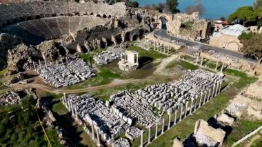 Türkiye Yakası harika antik şehir arkaplanı