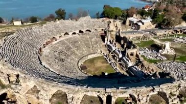 Türkiye Yakası harika antik şehir arkaplanı