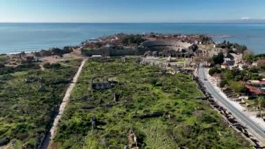 Türkiye Yakası harika antik şehir arkaplanı