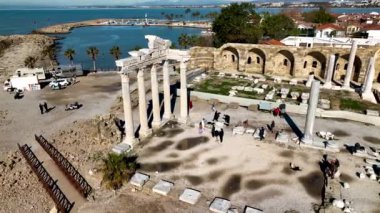 Türkiye Yakası harika antik şehir arkaplanı