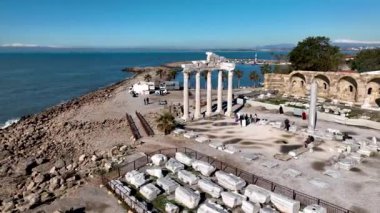 Türkiye Yakası harika antik şehir arkaplanı