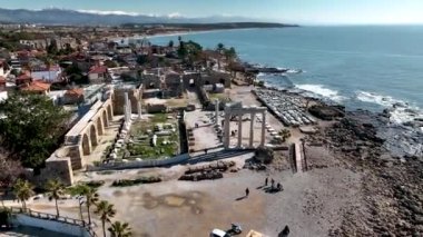 Türkiye Yakası harika antik şehir arkaplanı