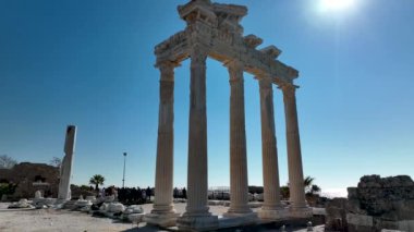 Türkiye Yakası harika antik şehir arkaplanı