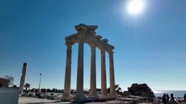 Türkiye Yakası harika antik şehir arkaplanı