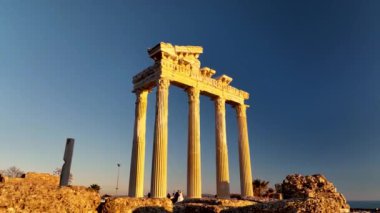 Türkiye Yakası harika antik şehir arkaplanı