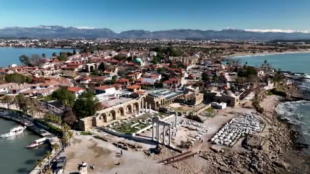 Turkey Side Awesome Antik City Background — Video Stock