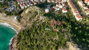 Paraşüt sporu harika görünüm arkaplanı