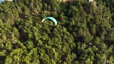 Paraşüt sporu harika görünüm arkaplanı