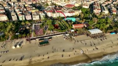 Paraşüt sporu harika görünüm arkaplanı