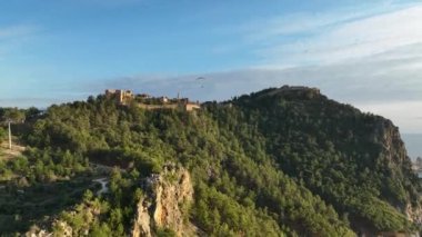 Paraşüt sporu harika görünüm arkaplanı