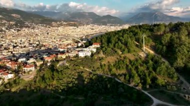 Paraşüt sporu harika görünüm arkaplanı