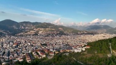 Paraşüt sporu harika görünüm arkaplanı