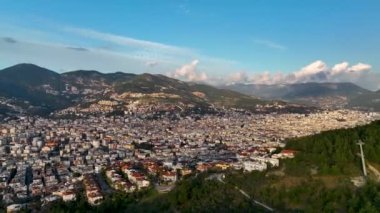 Paraşüt sporu harika görünüm arkaplanı