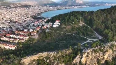 Paraşüt sporu harika görünüm arkaplanı