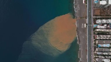 Aerial view of construction site 4k