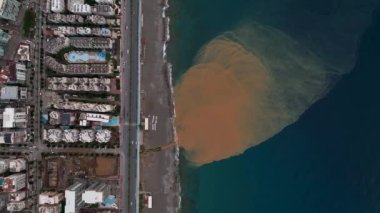 Aerial view of construction site 4k
