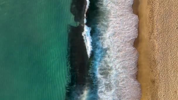 Пляж Клеопатра Потрясающий Фон Моря — стоковое видео