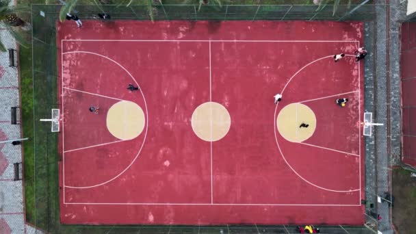 Basketball Court Awesome Color Background — Video Stock