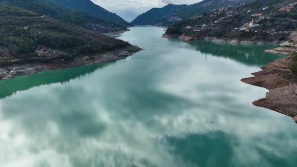 Munte Râu Minunat Vedere Fundal — Videoclip de stoc