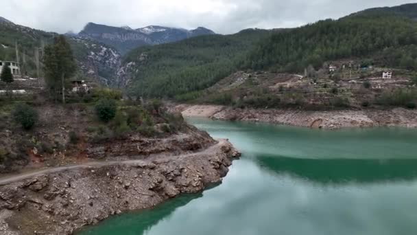 Dağ Nehri Harika Arka Plan Görüntüsü — Stok video