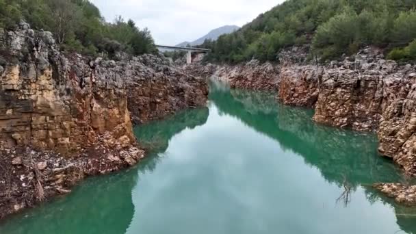 Mountain River Úžasné Pozadí Pohled — Stock video