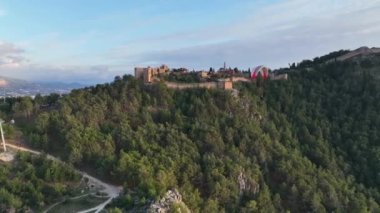 Paraşüt sporu harika görünüm arkaplanı