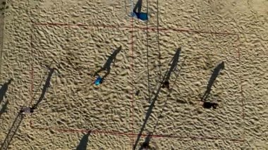 Beach Volleyball aerial view Turkey