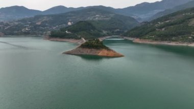 Mountain river awesome view green forest
