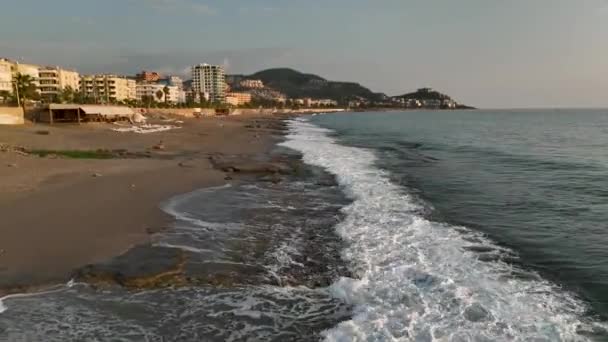 Kaliteli Bir Geçmiş Mavi Deniz Sahil Tatili — Stok video