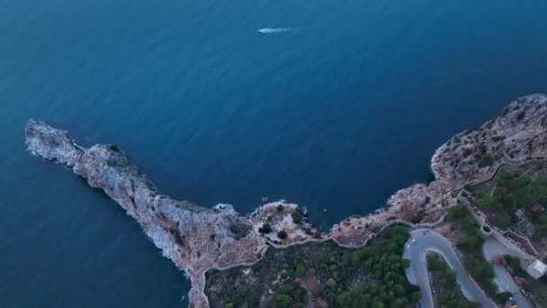 Mediterranean Coast Beautiful Background View — 비디오
