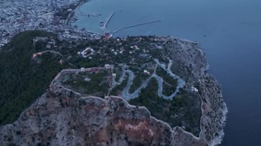 Mediterranean coast, beautiful background view 4K