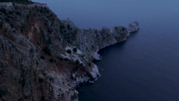 Mediterranean Coast Beautiful Background View — Stok video