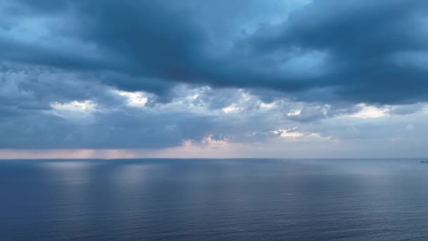Goede Kwaliteit Achtergrond Blauwe Zee Kustvakantie — Stockvideo
