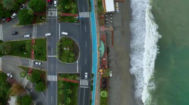 Bir kuş bakışı görünüme şehir panoraması