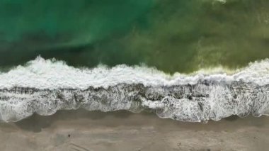aerial view amazing spring sea 4 K