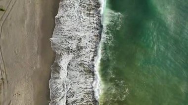 aerial view amazing spring sea 4 K