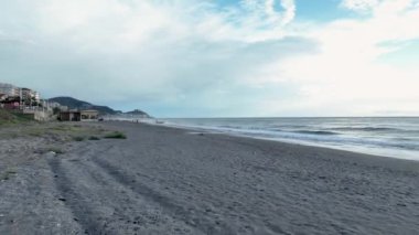 aerial view amazing spring sea 4 K background