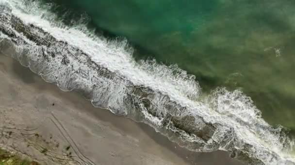 Aerial View Amazing Spring Sea — Wideo stockowe