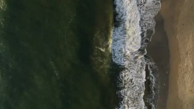 aerial view amazing spring sea 4 K