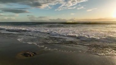 aerial view amazing spring sea 4 K