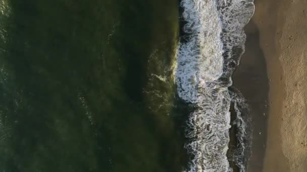 Aerial View Amazing Spring Sea — Video