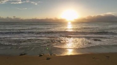 aerial view amazing spring sea 4 K