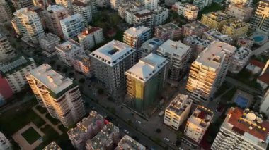 City panorama at sunset, beautiful view