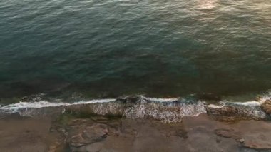 aerial view amazing spring sea 4 K