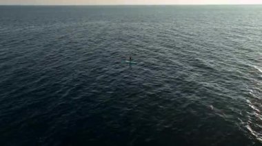 Healthy strong male enjoy outdoor active lifestyle and water sports on holiday vacation.