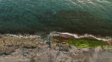 aerial view amazing spring sea 4 K