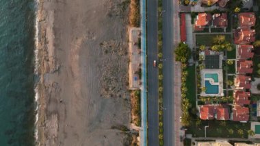 aerial view amazing spring sea 4 K