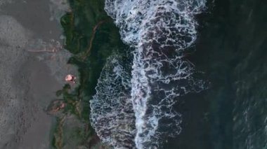 Aerial view of a poor fisherman with Turkey Alanya 4 K