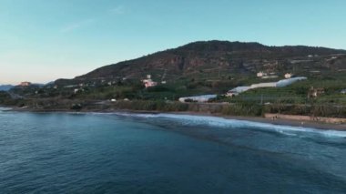 aerial view amazing spring sea 4 K