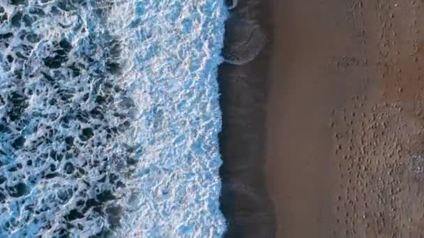 Aerial View Amazing Spring Sea — Video